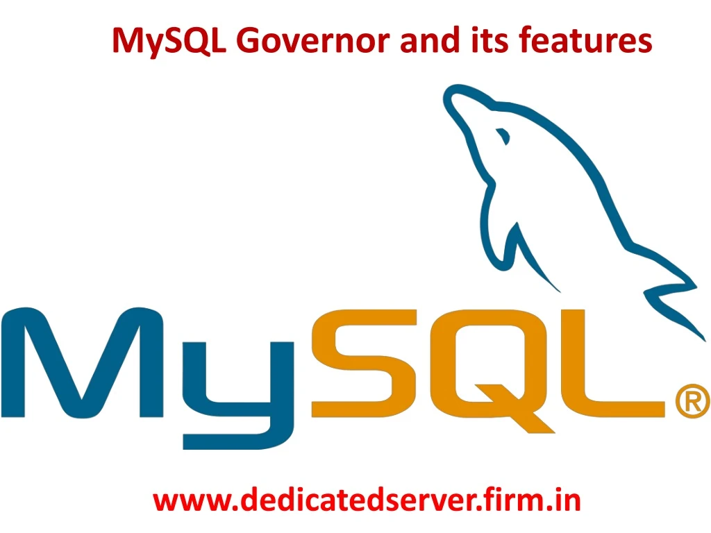 mysql governor and its features
