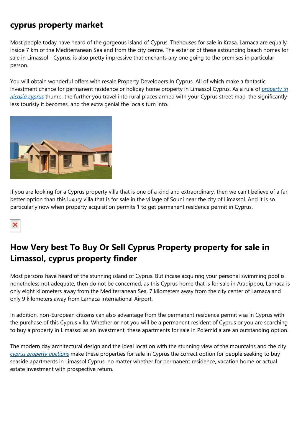 cyprus property market