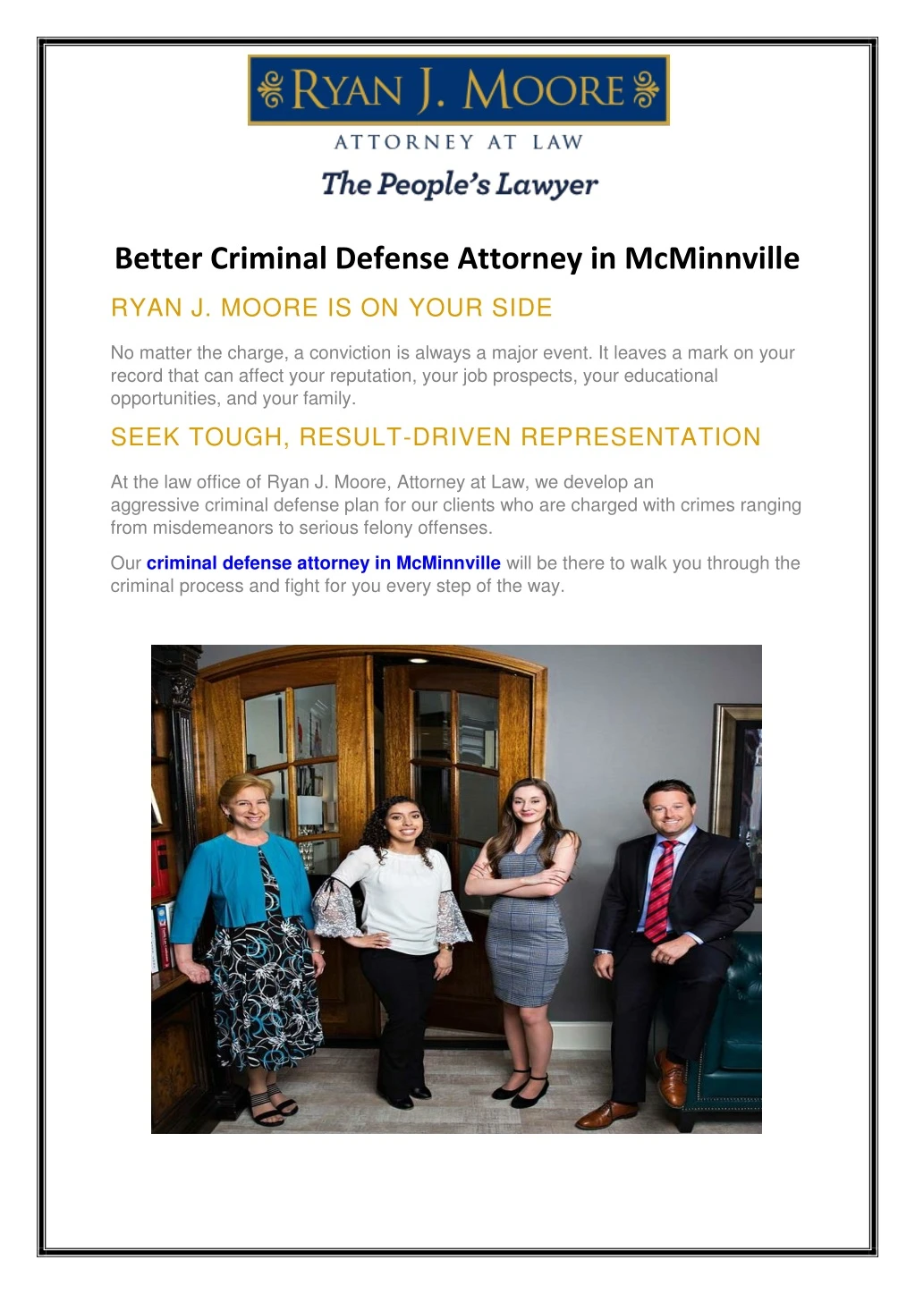 better criminal defense attorney in mcminnville