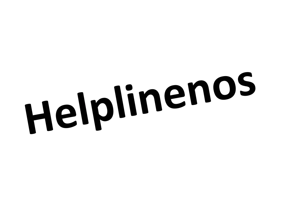 helplinenos