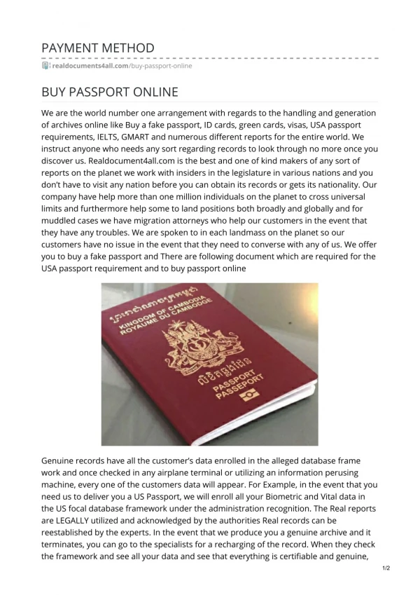USA passport requirements,How to buy passport online,Buy a fake passport
