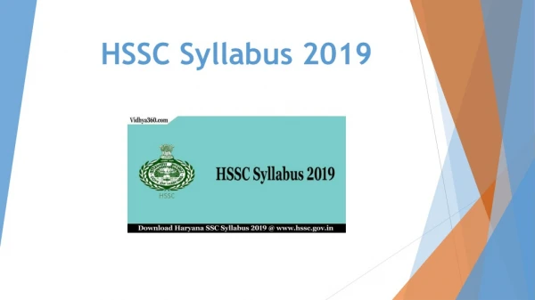 HSSC Syllabus 2019 : Haryana SSC PGT Syllabus & Exam Pattern