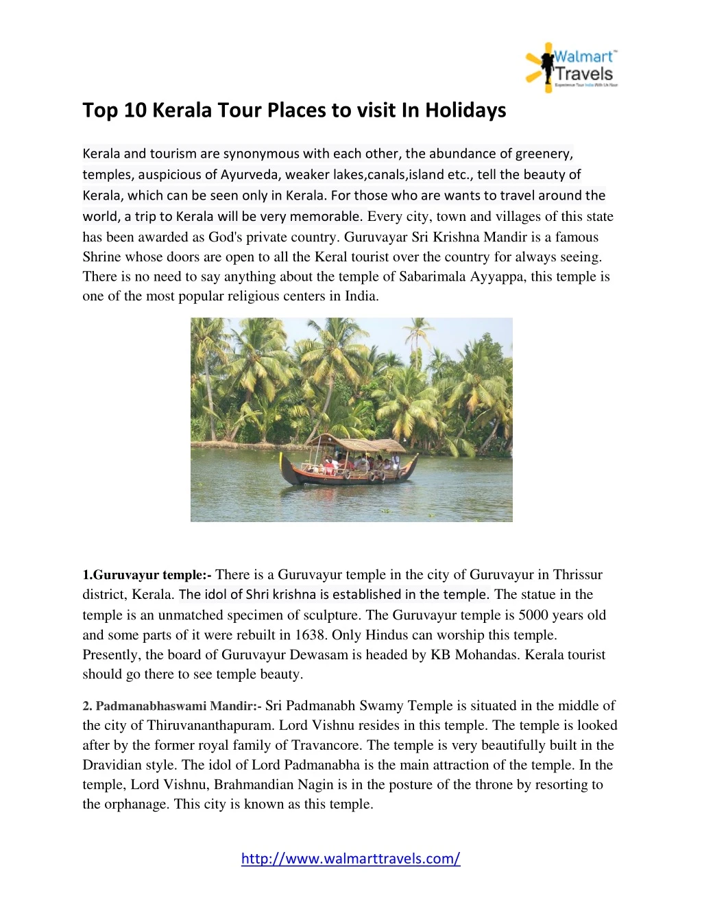 top 10 kerala tour places to visit in holidays