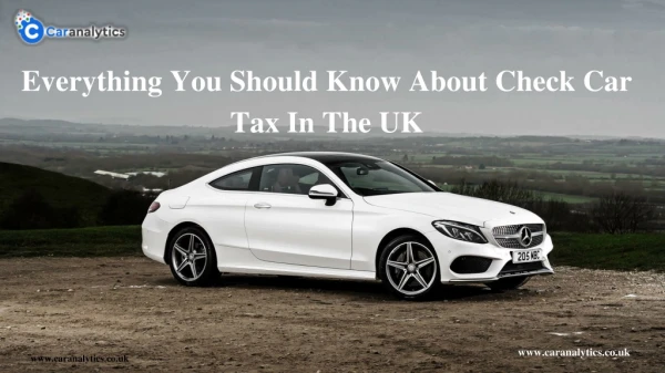 Afraid Of Defunct Tax In The UK Used Car Market | Check Car Tax