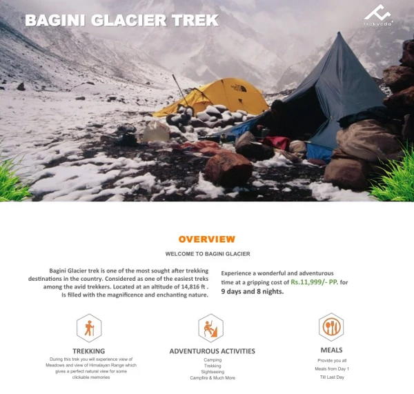 Bagini Glacier Trek and Changbang Base Camp Trek