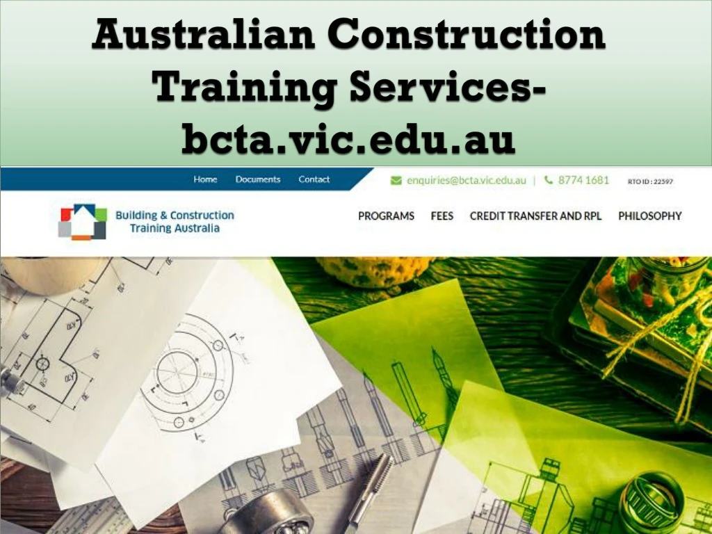 australian construction training services bcta vic edu au