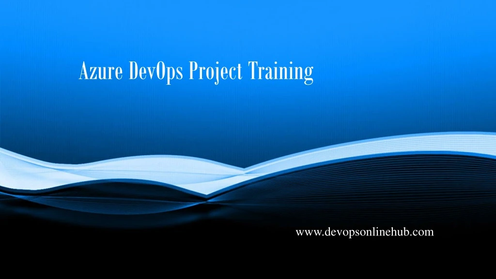 azure devops project training
