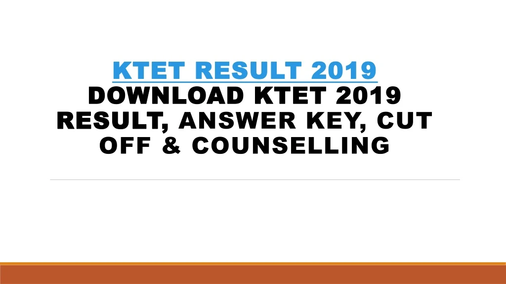 ktet result 2019 download ktet 2019 result answer key cut off counselling