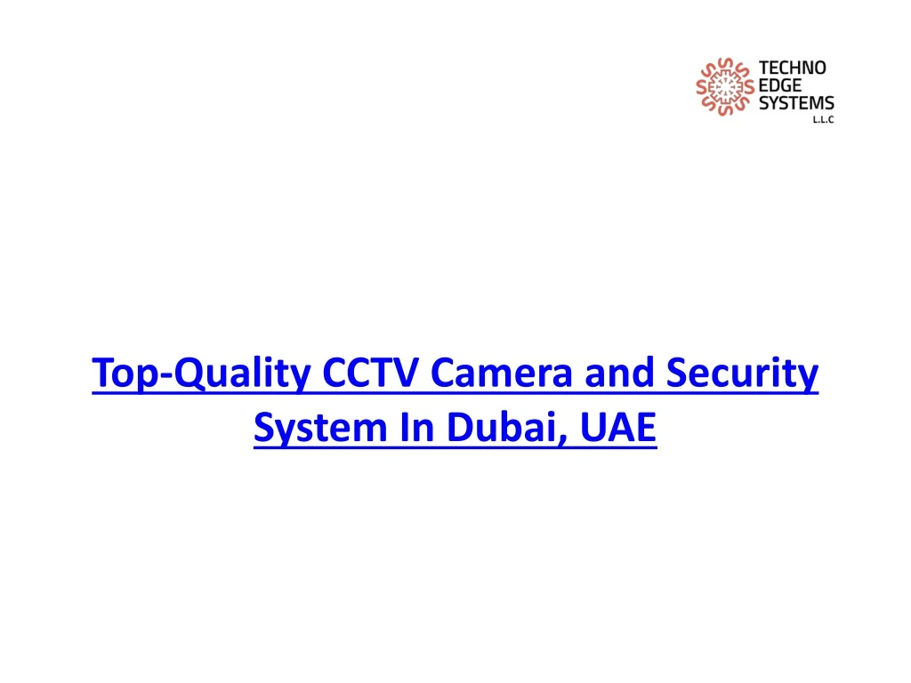 top quality cctv camera and security system in dubai uae