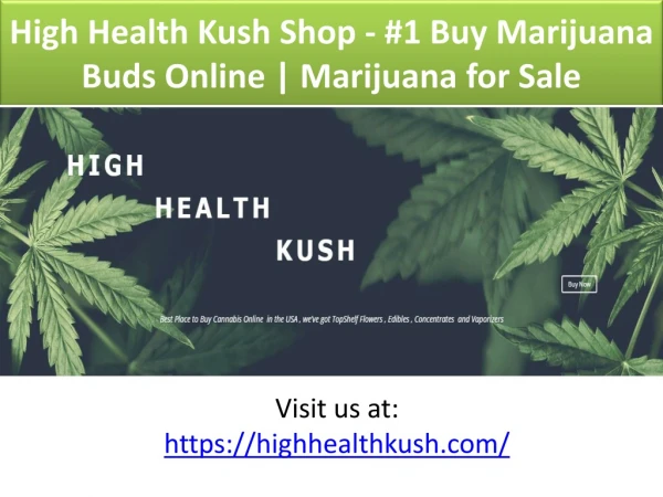 Marijuana For Sale Online