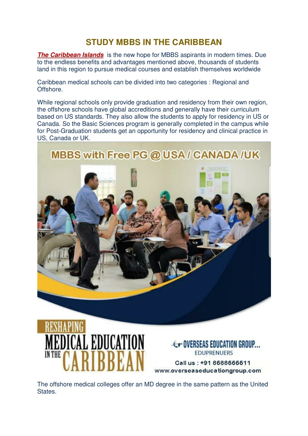study mbbs in the caribbean