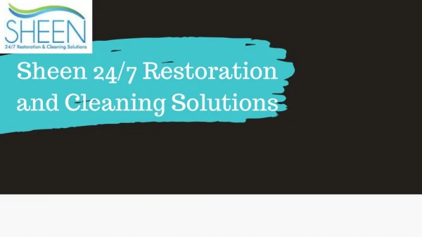 24/7 Restoration and Cleaning Solutions