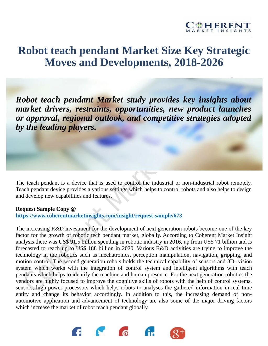 robot teach pendant market size key strategic
