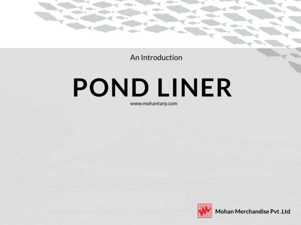 Pond Liner / PE Liner