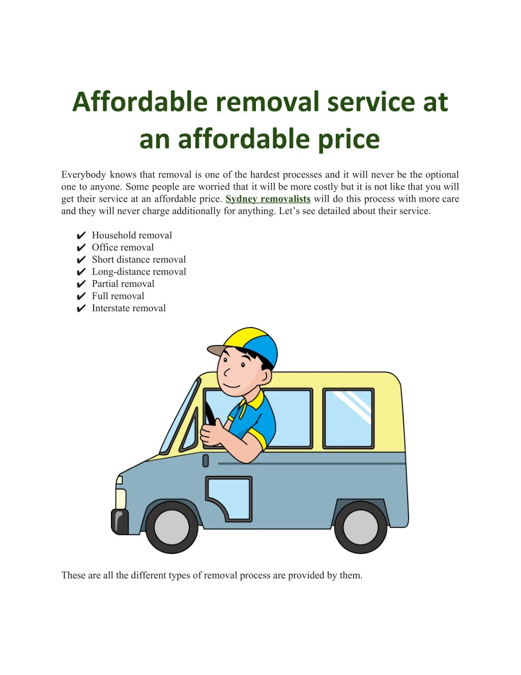 affordable removal service at an affordable price