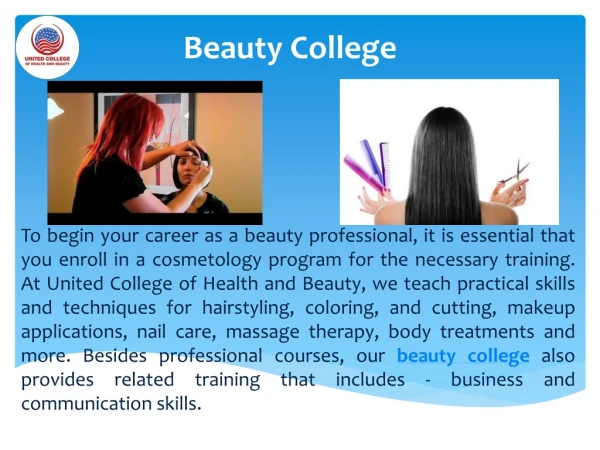 Best Esthetician School - United College of Health and Beauty