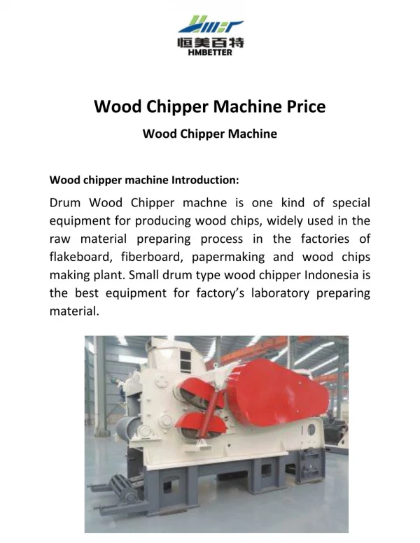 Wood Chipper Machine Price - Hmpelletmill