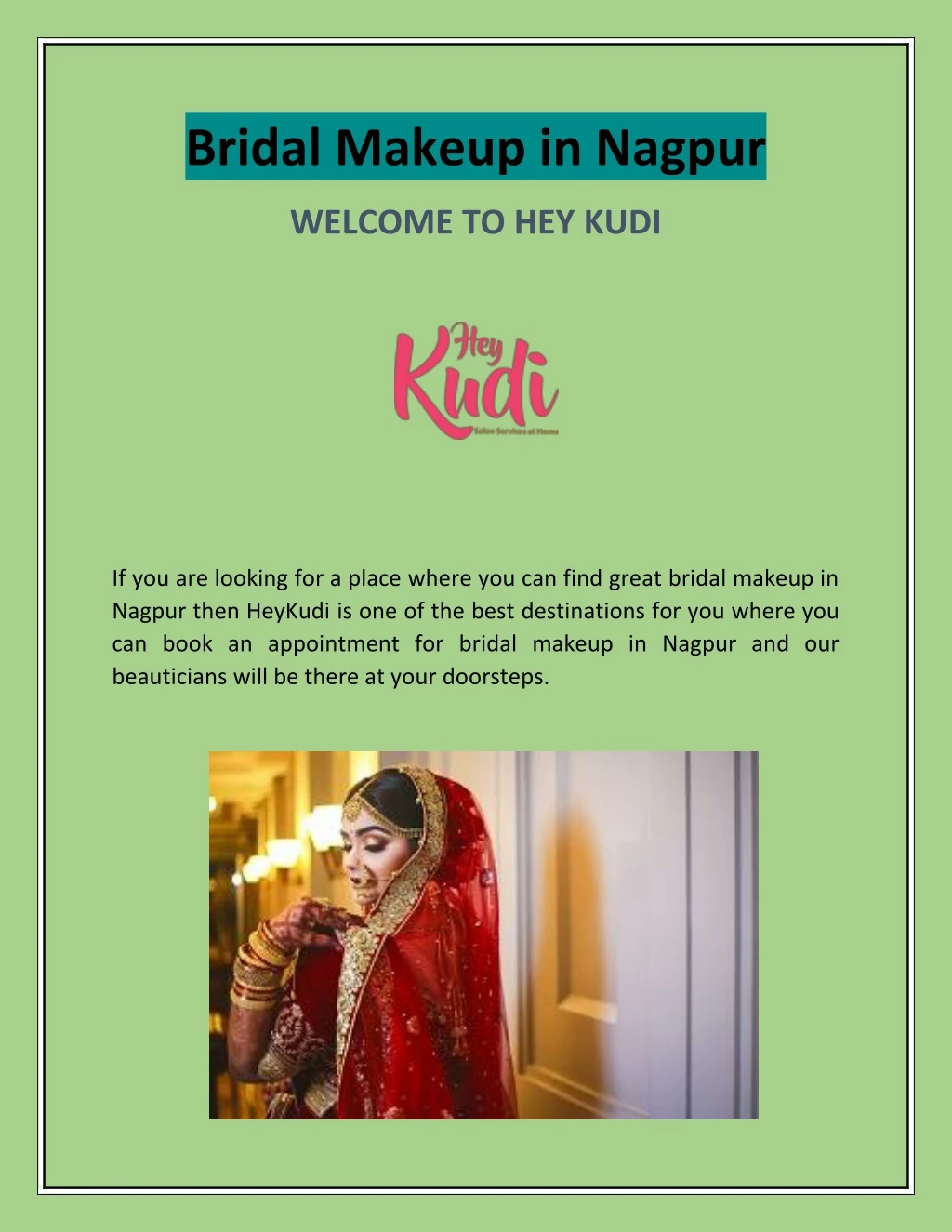 bridal makeup in nagpur