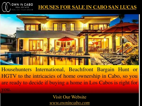 Houses for sale in cabo san lucas