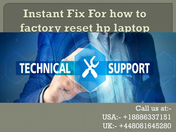 Instant Fix For how to factory reset hp laptop