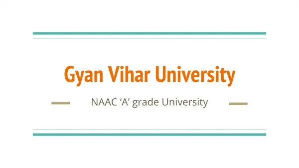 Introduction to the best university in Rajasthan, Suresh Gyan Vihar University, Jaipur