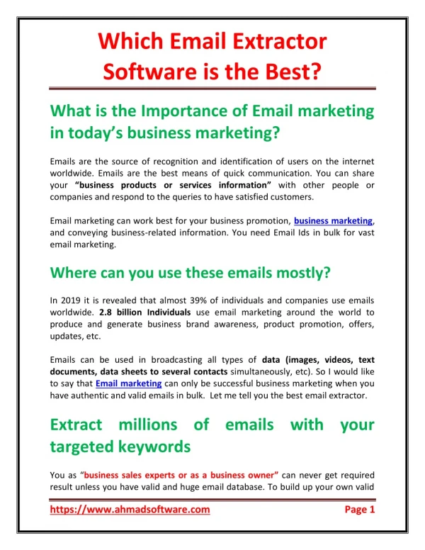 Which Email Extractor Software is the Best