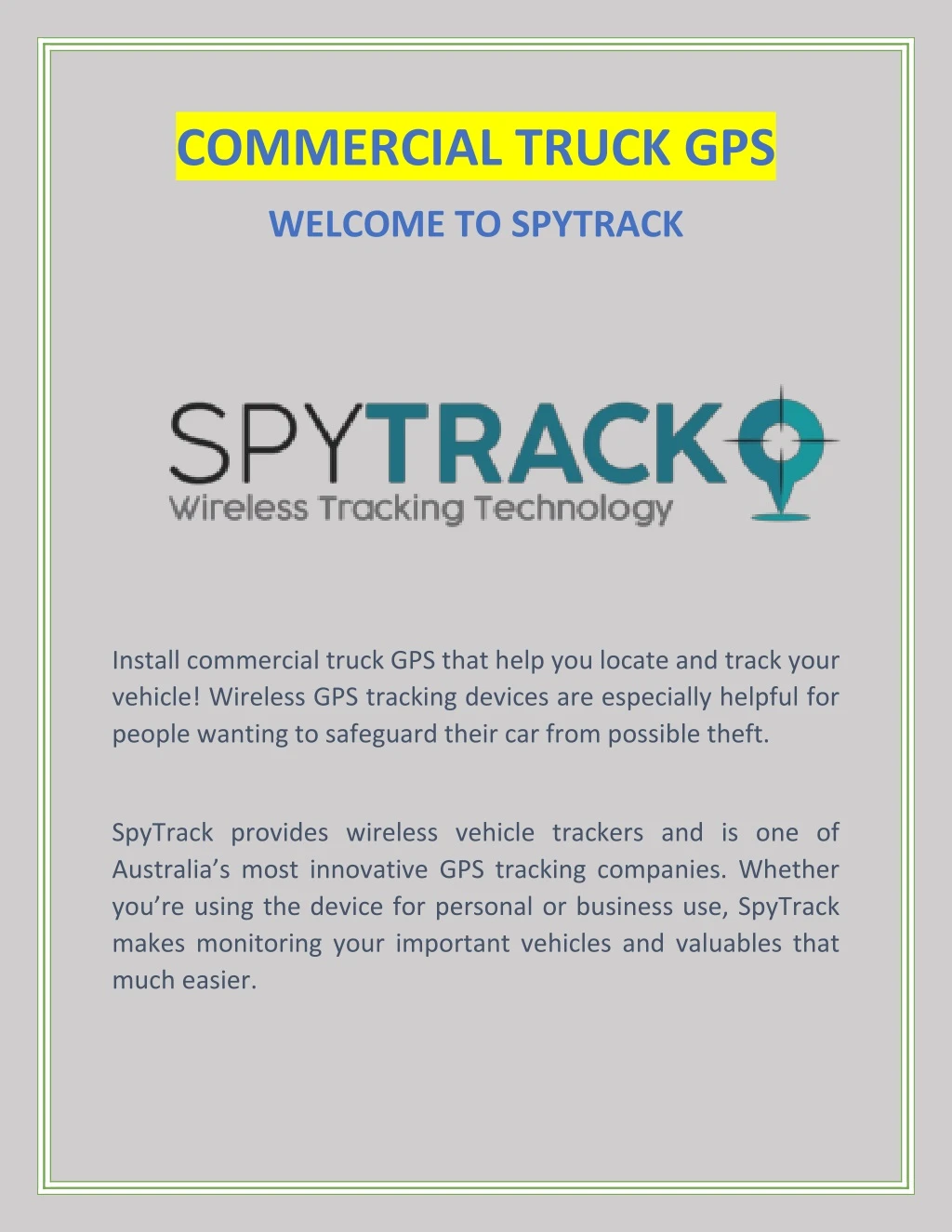 commercial truck gps
