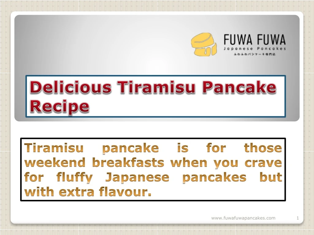 delicious tiramisu pancake recipe