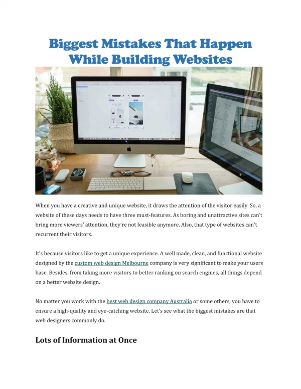 biggest mistakes that happen while building