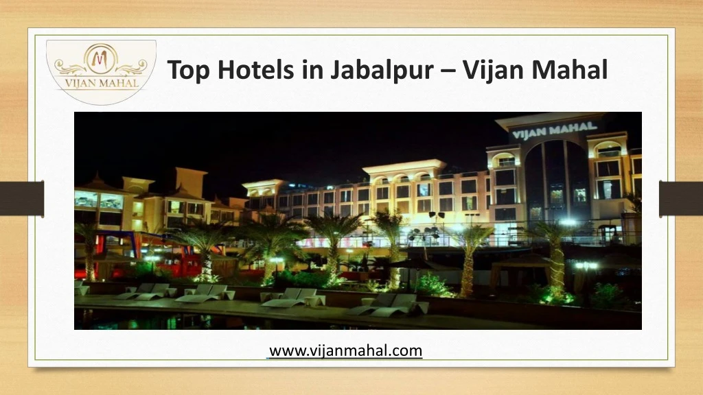 top hotels in jabalpur vijan mahal