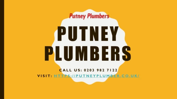 Putney Plumbers | Plumbing, Heating, Gas Certificate