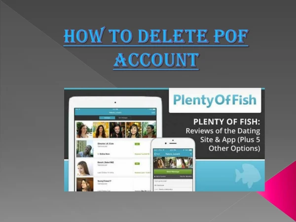 How to remove pof account