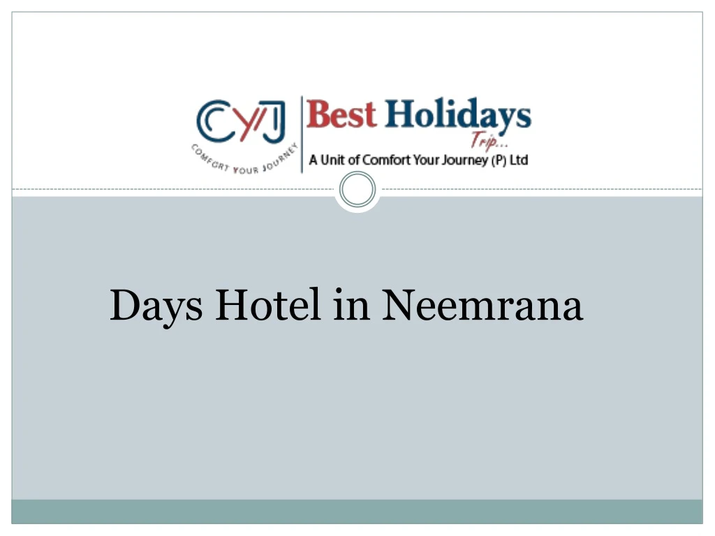 days hotel in neemrana