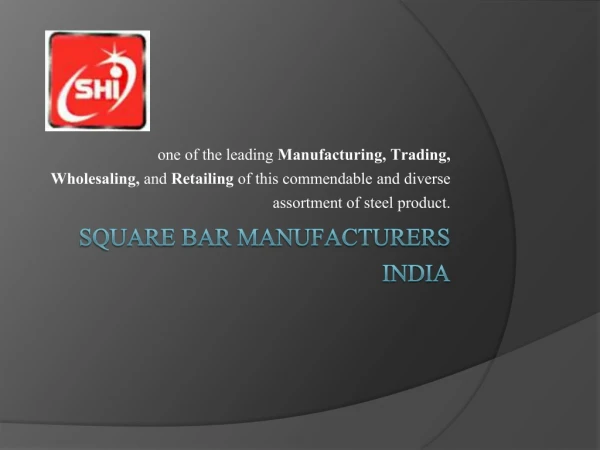 square bar manufacturers india
