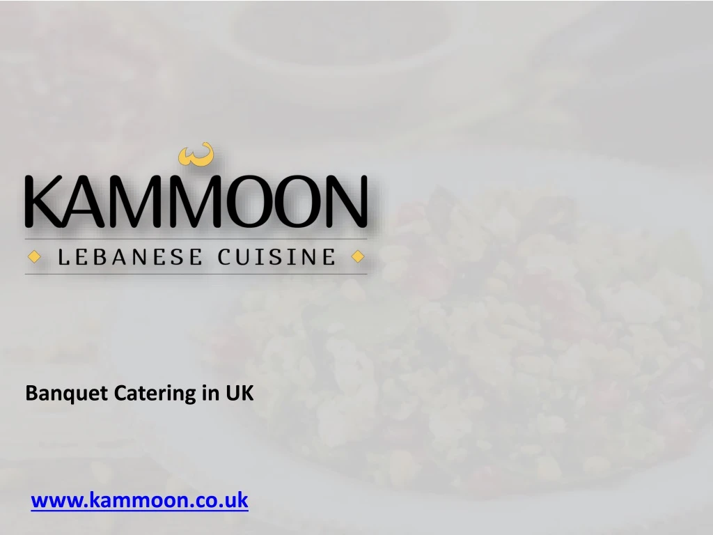 banquet catering in uk