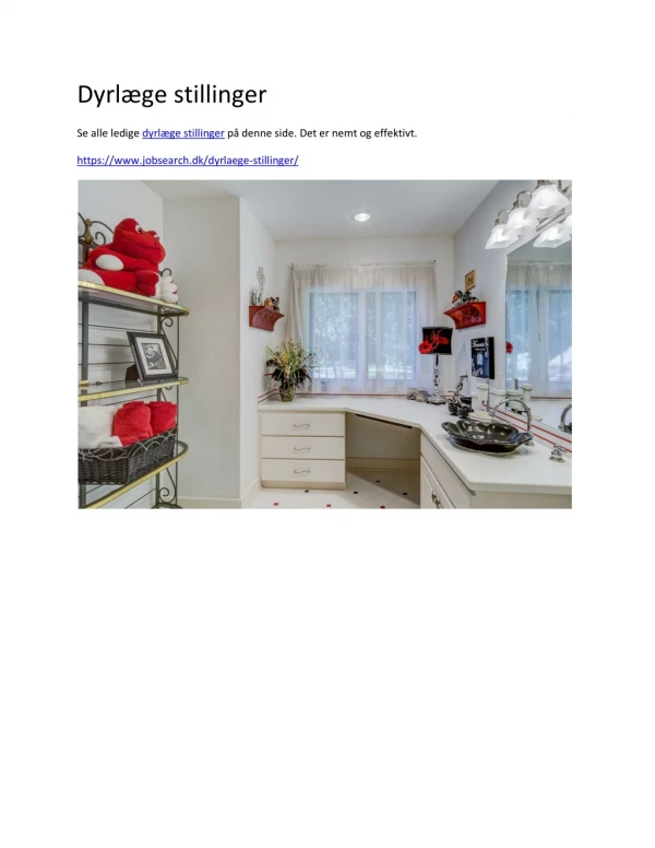 dyrl ge stillinger
