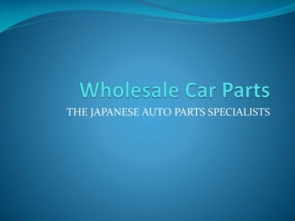 wholesale car parts