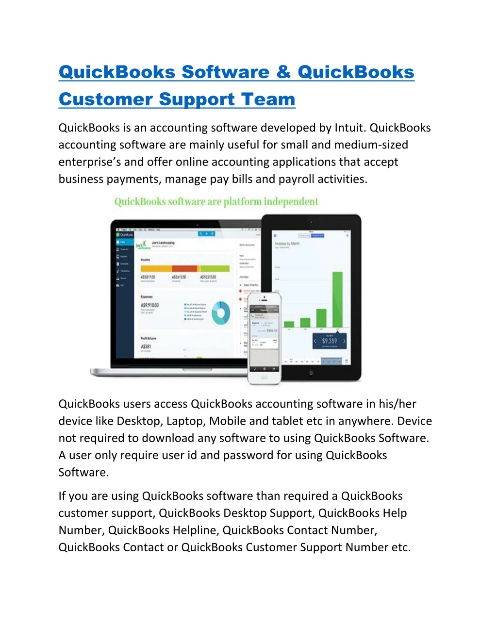 quickbooks software quickbooks customer support