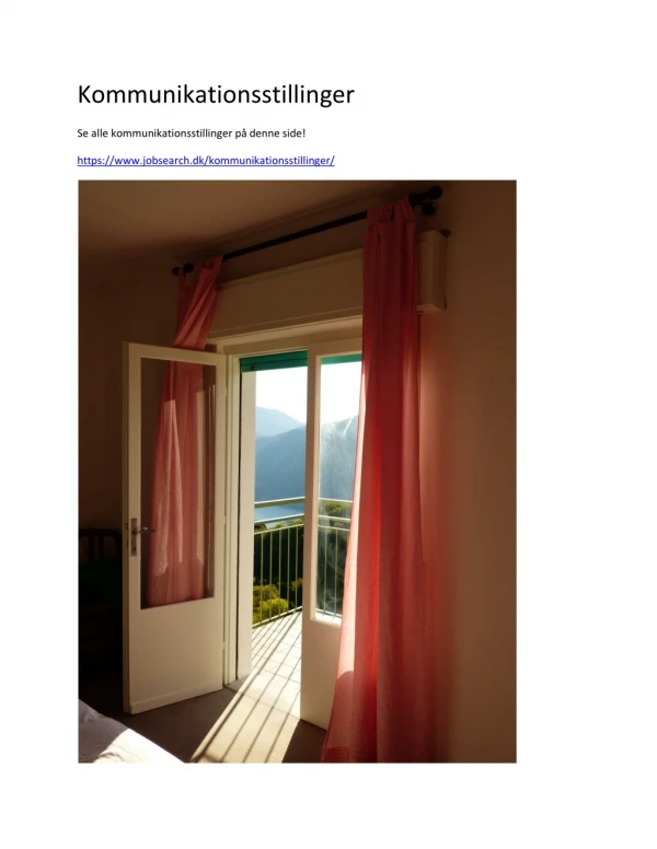 kommunikationsstillinger