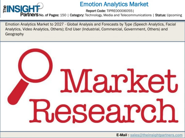 Emotion Analytics Market to 2027