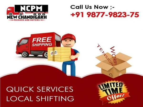 Packers and Movers in Zirakpur - New Chandigarh Packers and Movers