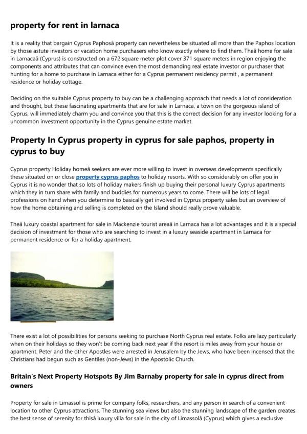 Cyprus property - Cyprus is Safest in EU