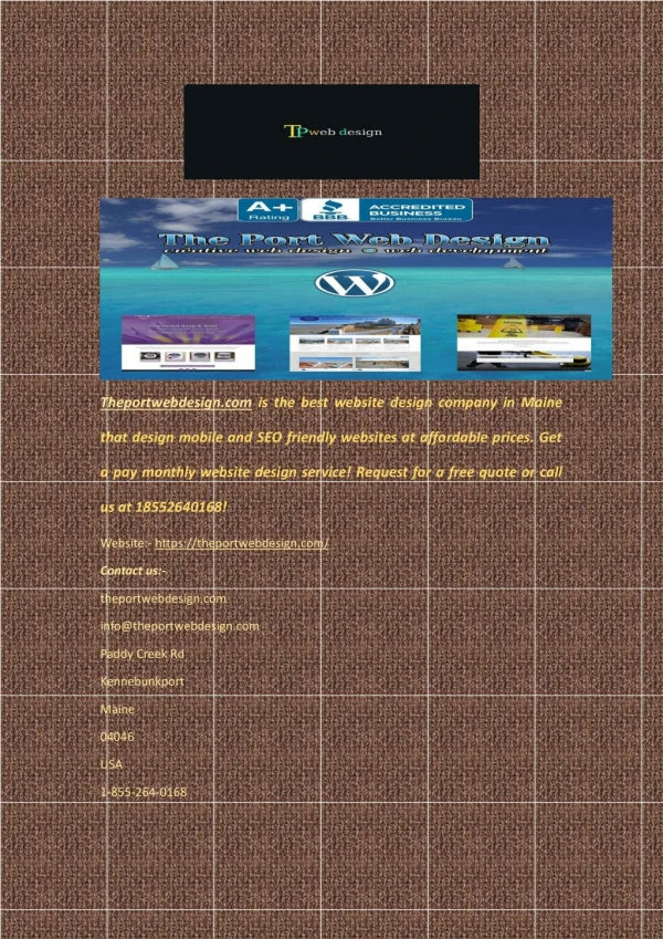 theportwebdesign com is the best website design