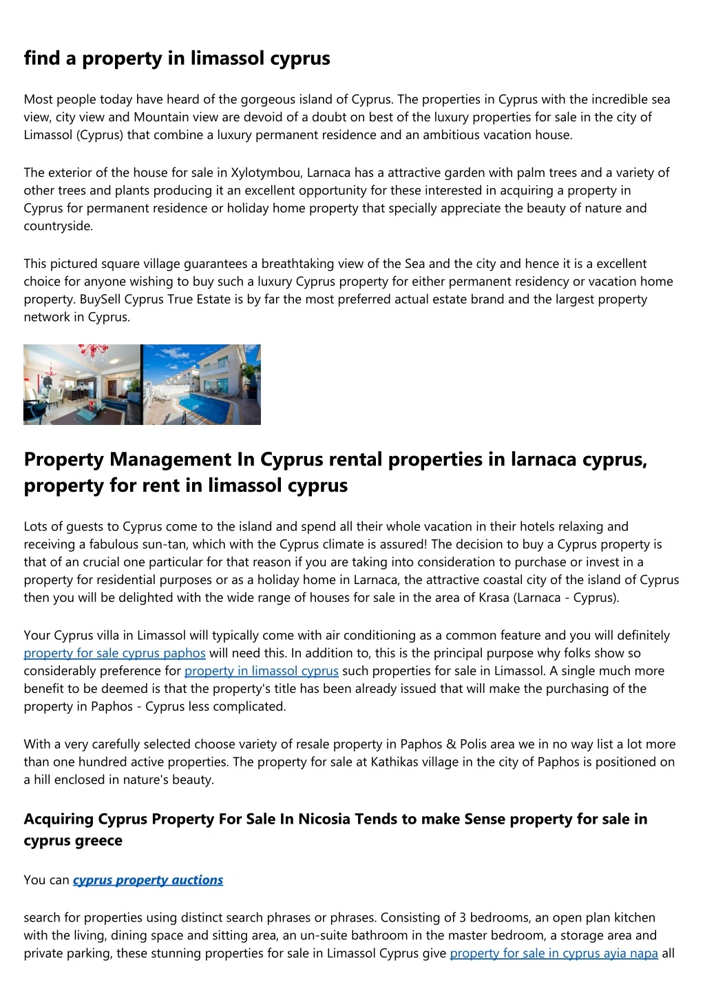find a property in limassol cyprus