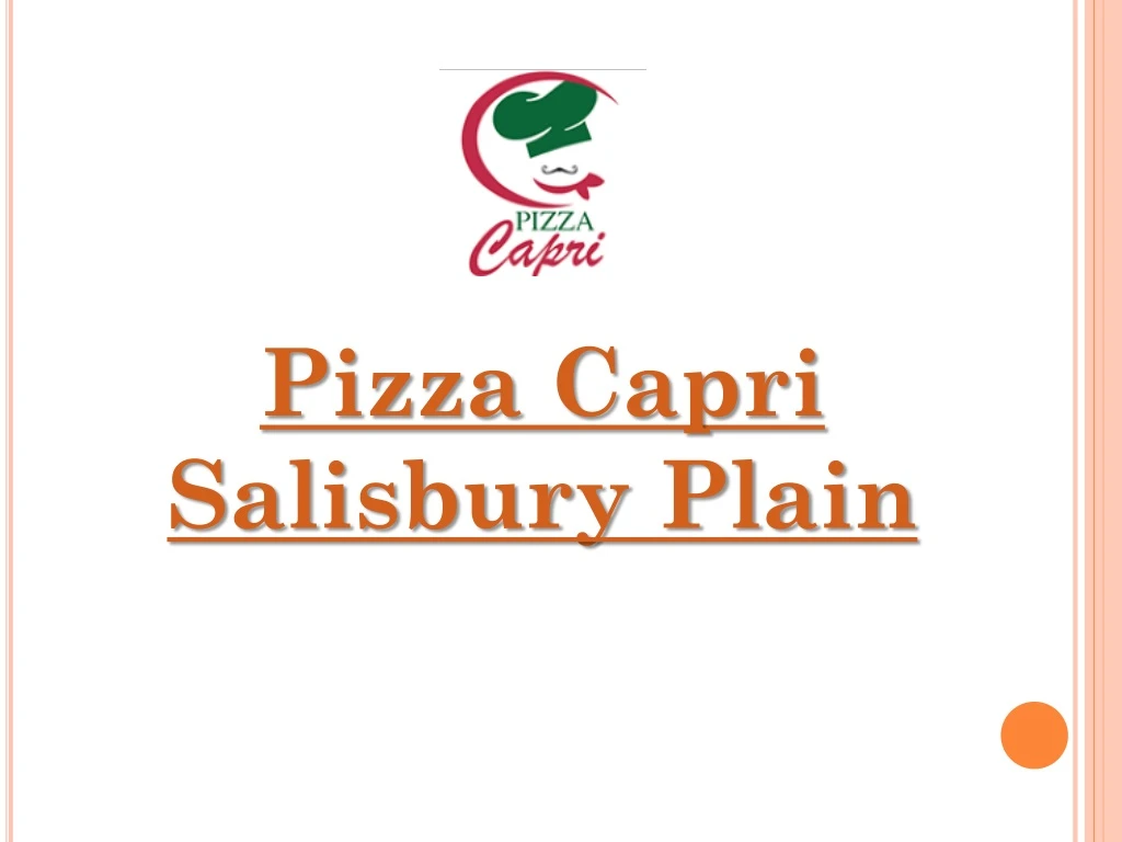 pizza capri salisbury plain