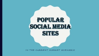 Popular Social Media Sites - slide 1