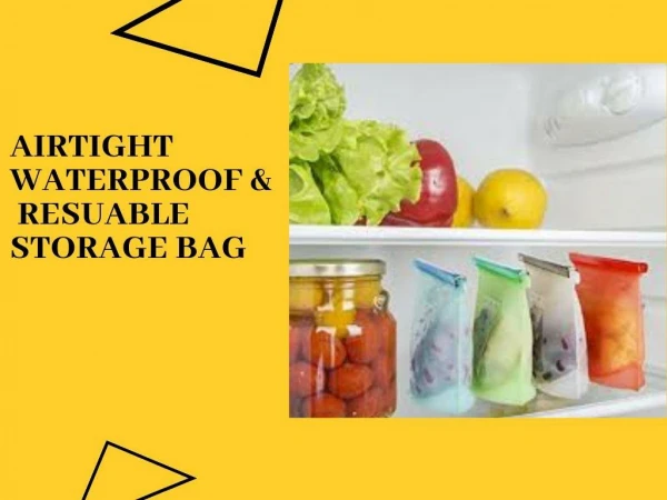 Airtight waterproof and reusable storage bags