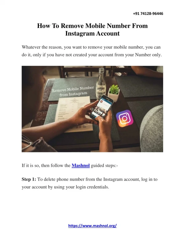 How To Remove Mobile Number From Instagram Account