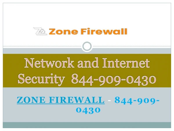 Zone Firewall | Internet Security | 8449090430