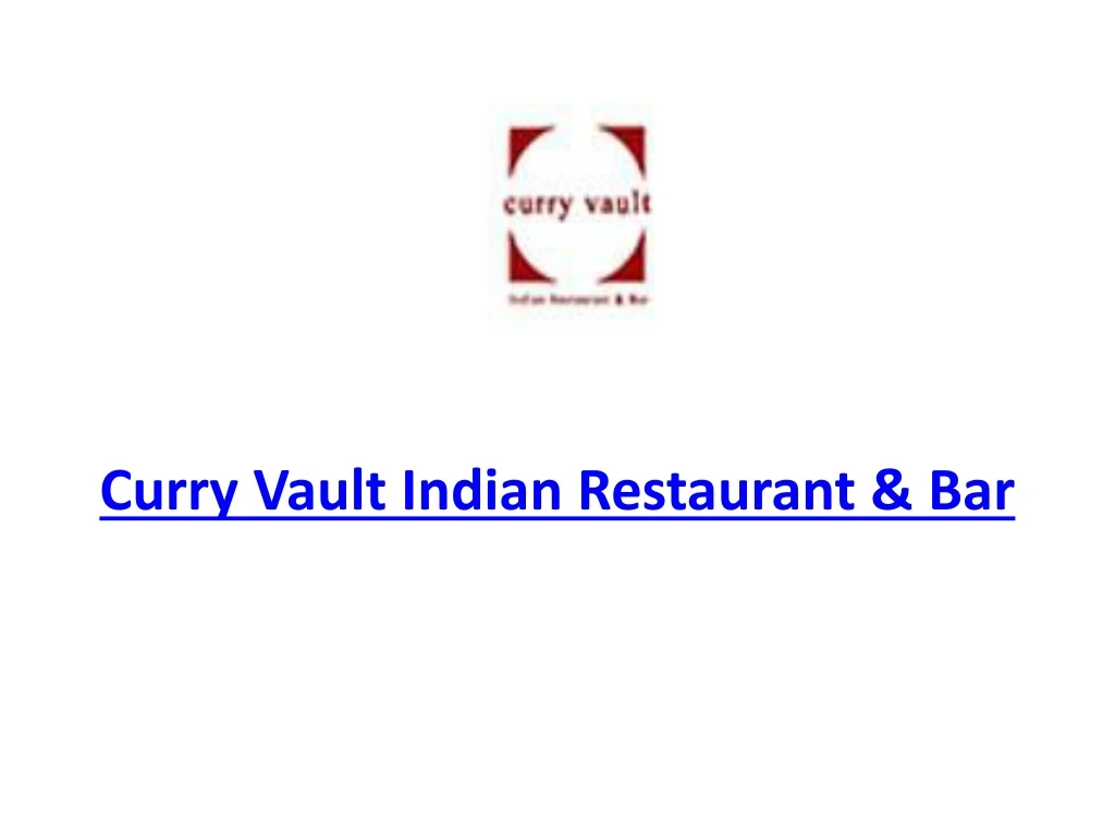 curry vault indian restaurant bar